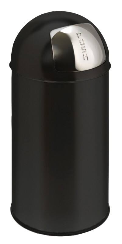 Vepa Bins Push-Mülleimer 40 L Schwarz Edelstahl 0