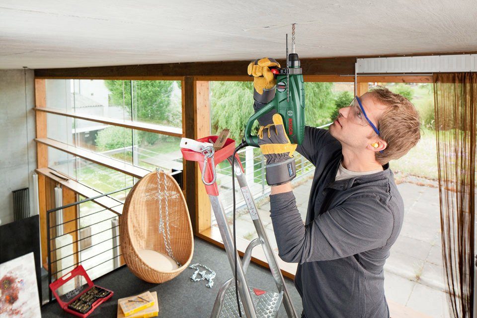 Bosch Home & Garden Bohrhammer PBH 2100 RE, 230 V, max. 2300 U/min, inkl. 6-tlg. Bohrer-Set
