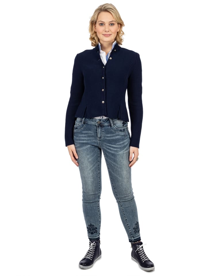 AlpSpur Strickjacke BIOSTYLE2 in dunkelblau günstig kaufen