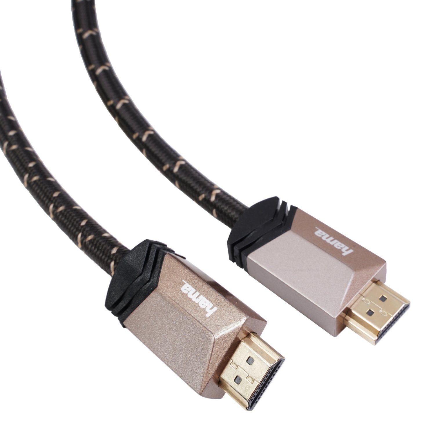 Hama Ultra High-Speed HDMI-Kabel 8K 1m vergoldet Video-Kabel, HDMI, (100 cm), HDMI 2.1 mit 8K 4K Full HD 48Gbit/s DSC eARC ARC 3D HD TV, vergoldet