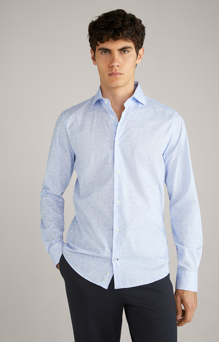 Hemd Pai in Pastellblau gemustert