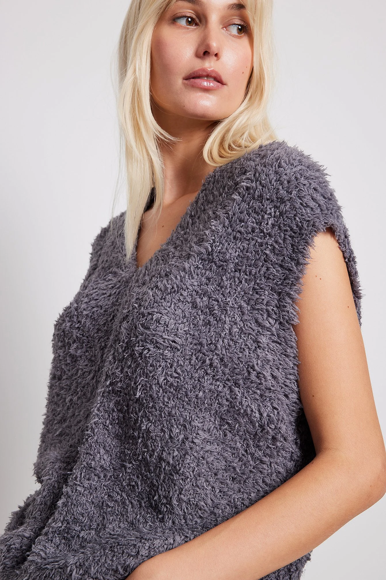 Boxy-Strickweste in Oversize
