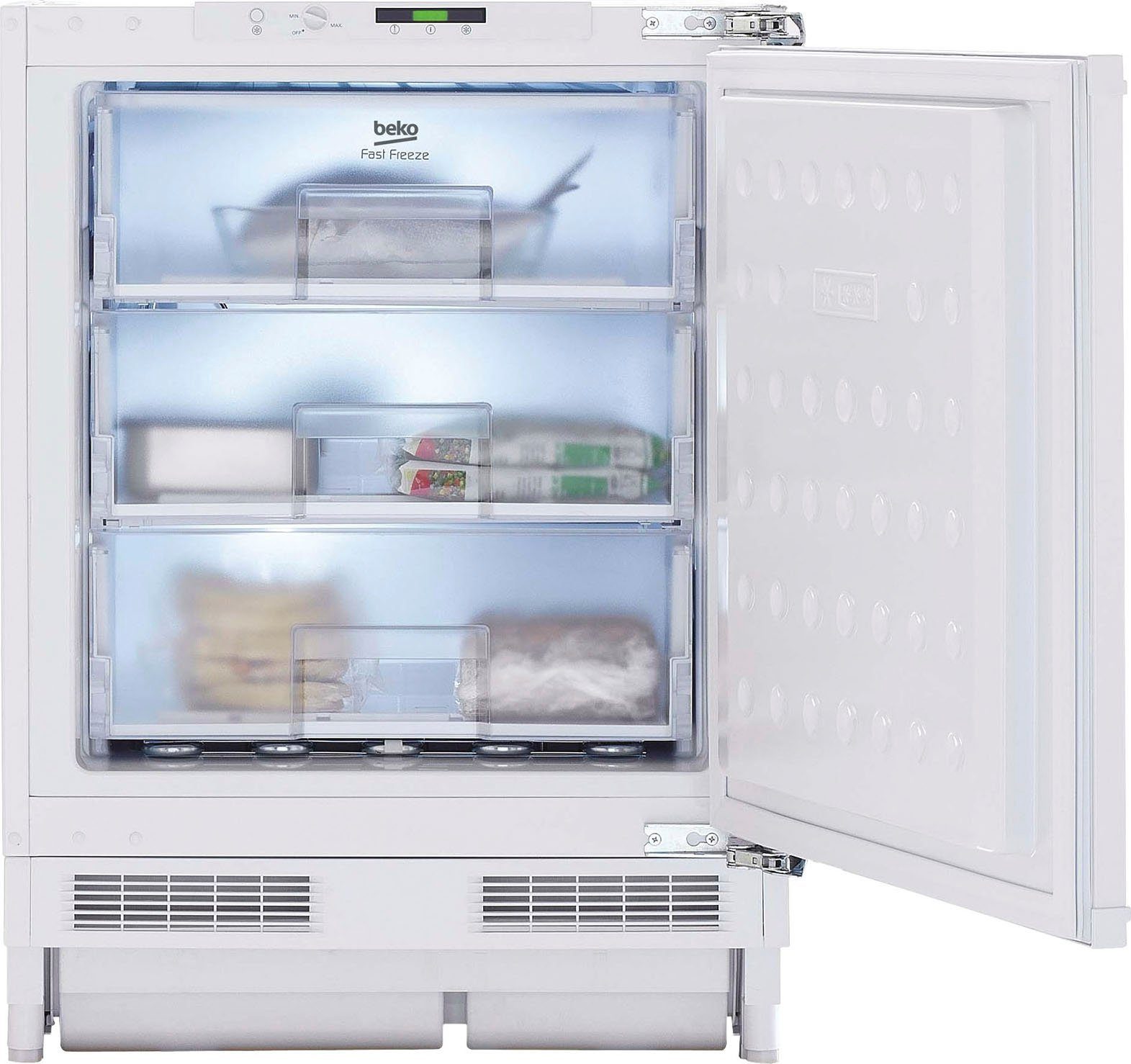 BEKO Einbaugefrierschrank BU1203N, 81,8 cm hoch, 59,5 cm breit