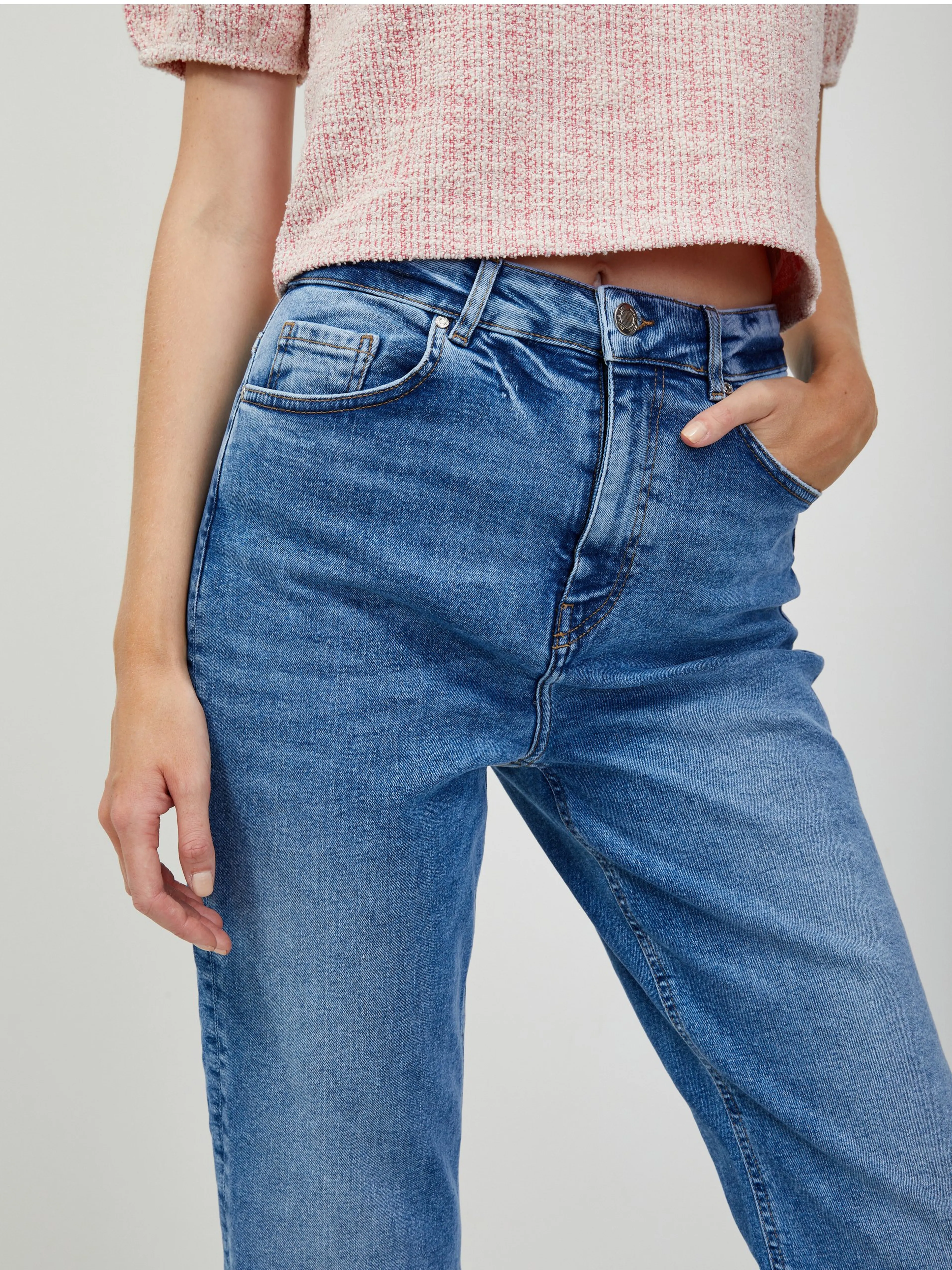 Blaue Damenjeans Straight Fit ORSAY