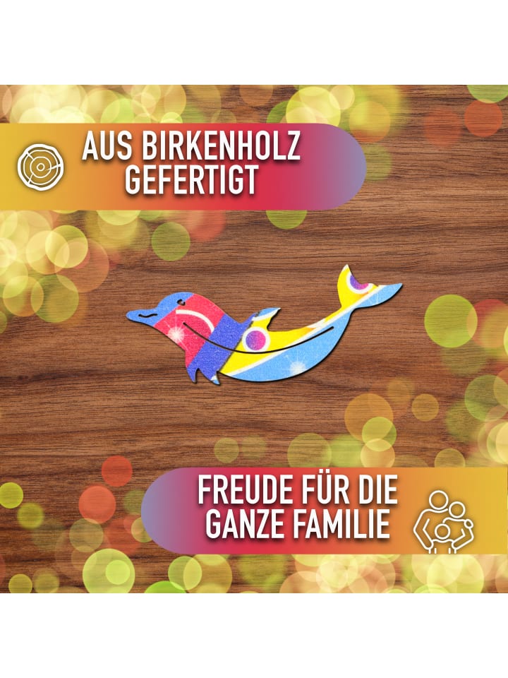 Woody Puzzles Woody Puzzles - Delfin (299 Teile) in bunt günstig kaufen onesize