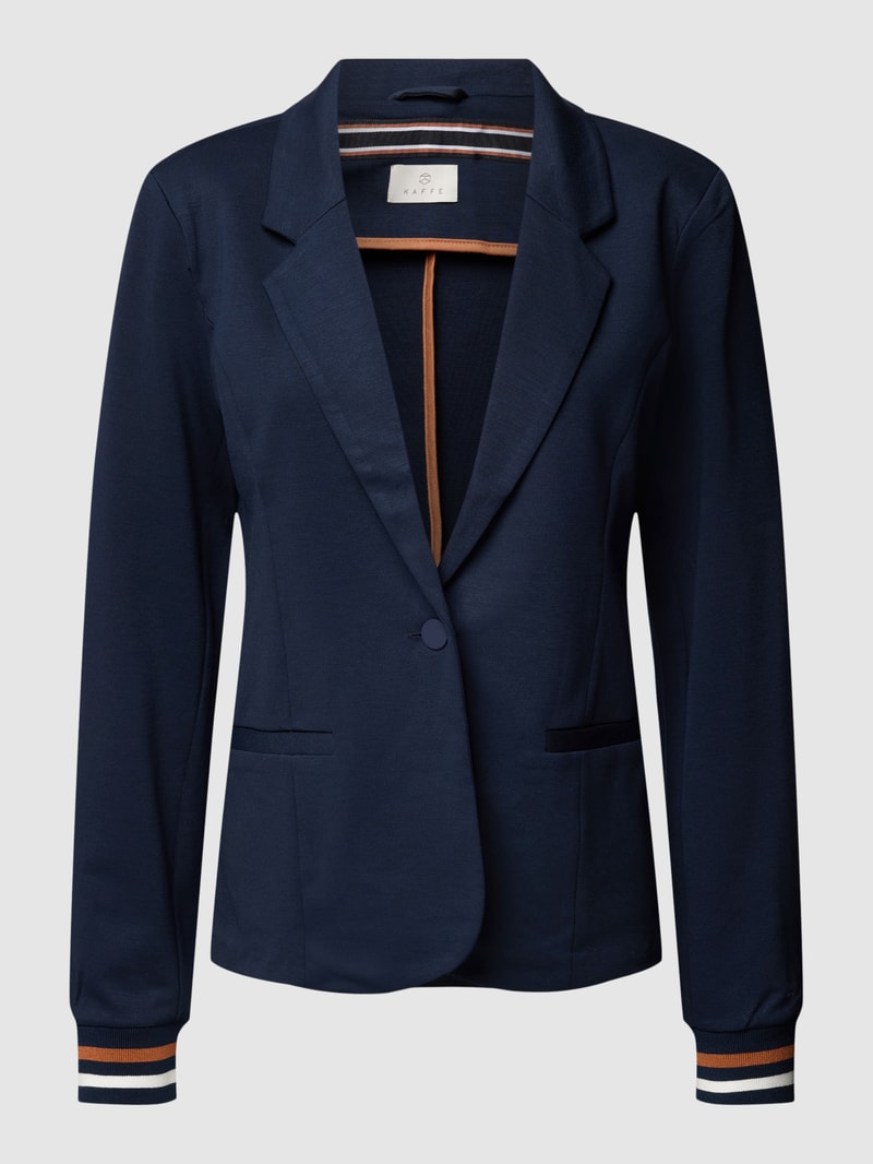 Blazer mit Leistentaschen Modell 'KINNIE' in marineblau