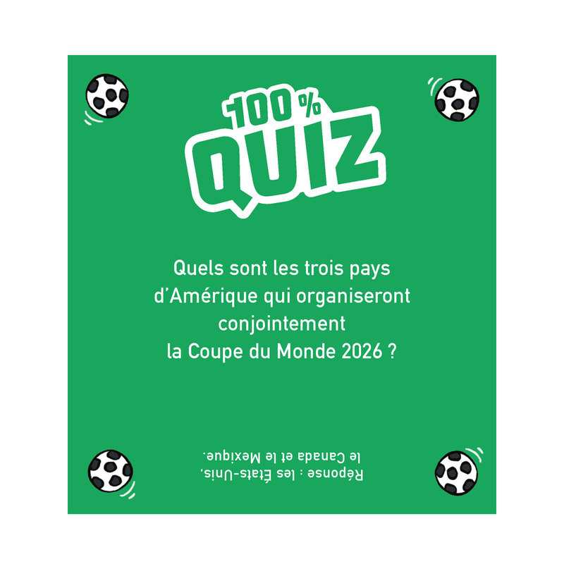 Le quiz 100% FOOT - Larousse Jeunesse