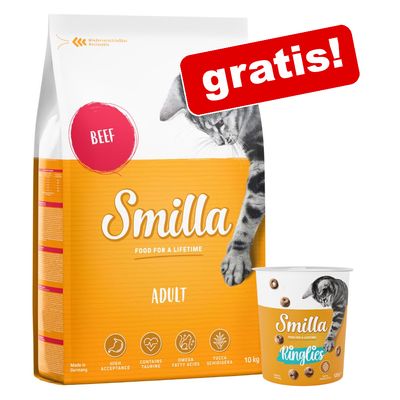 10 kg Smilla Trockenfutter + 125 g  Snacks Ringlies gratis