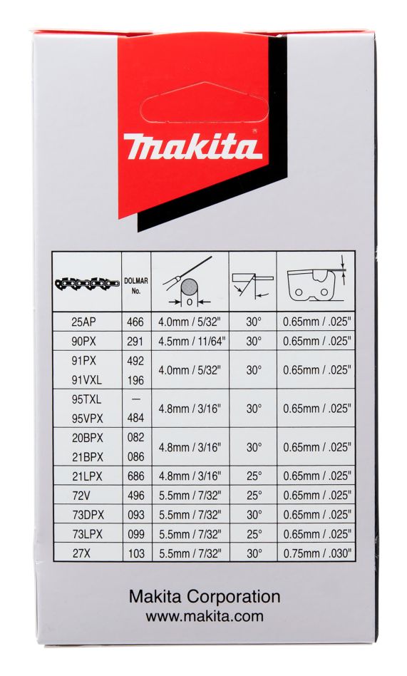 Makita Zubehör 191G95-7 Kette 25AP Rnd 1/4X1,3 S42