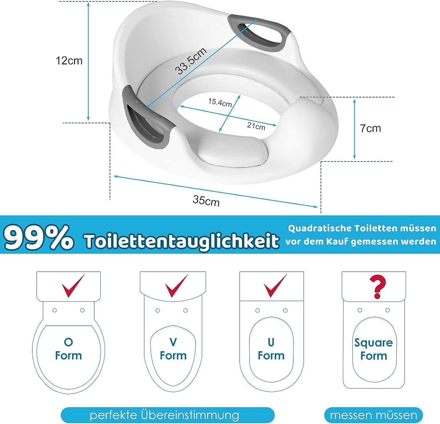 TLGREEN Baby-Toilettensitz Kinder Toilettensitz Premium Kinder WC Sitz Töpfchen