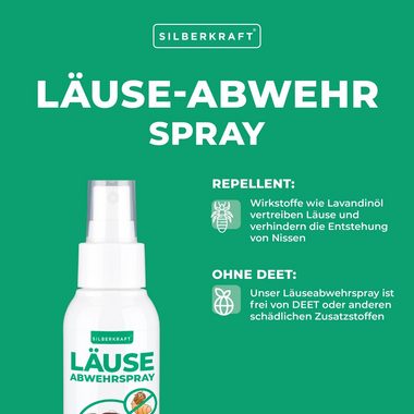 Silberkraft Insektenspray Kopfläusespray, Läuseabwehrspray, 100 ml, 1-St.
