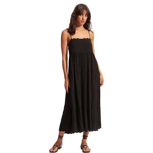 DAMEN KLEID GIA SCALLOP MIDI
