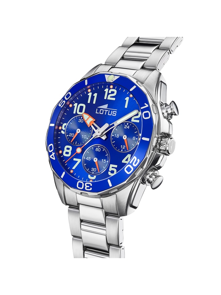 Lotus Chronograph-Armbanduhr Lotus Classic silber mittel (ca. 36mm) günstig kaufen onesize
