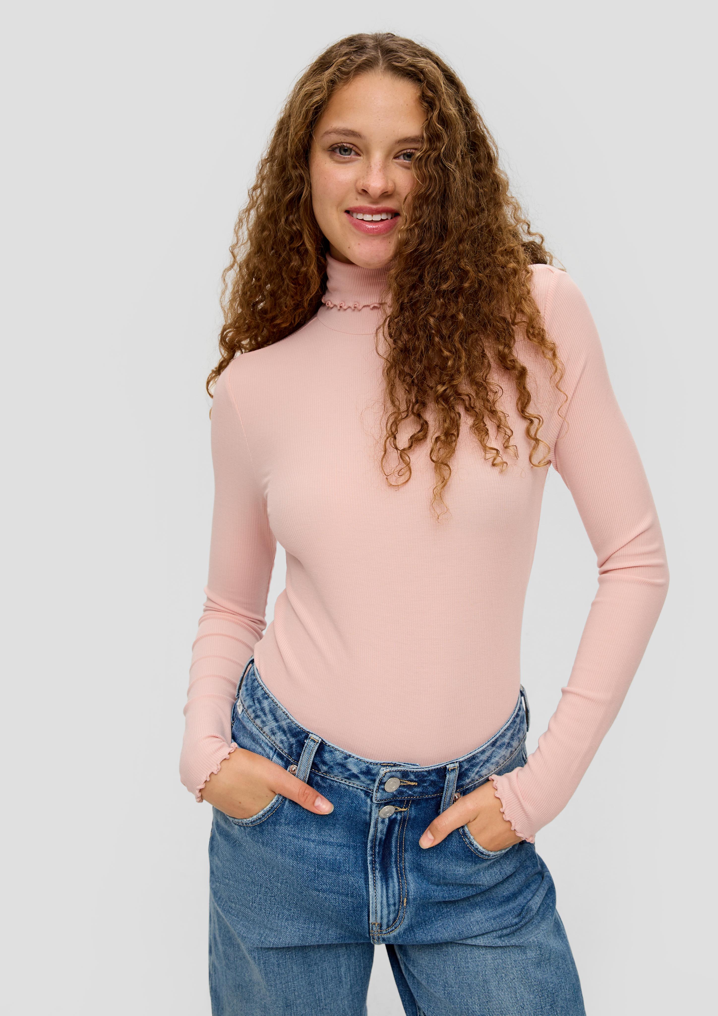 Geripptes Longsleeve aus Modalmix  2138340-2013