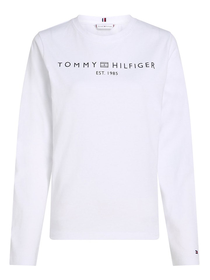 Tommy Hilfiger Longsleeve in Weiß günstig kaufen