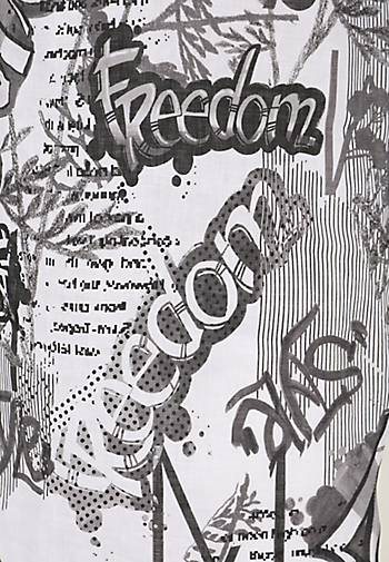 Doris Streich Bluse mit Freedom-Schriftzug