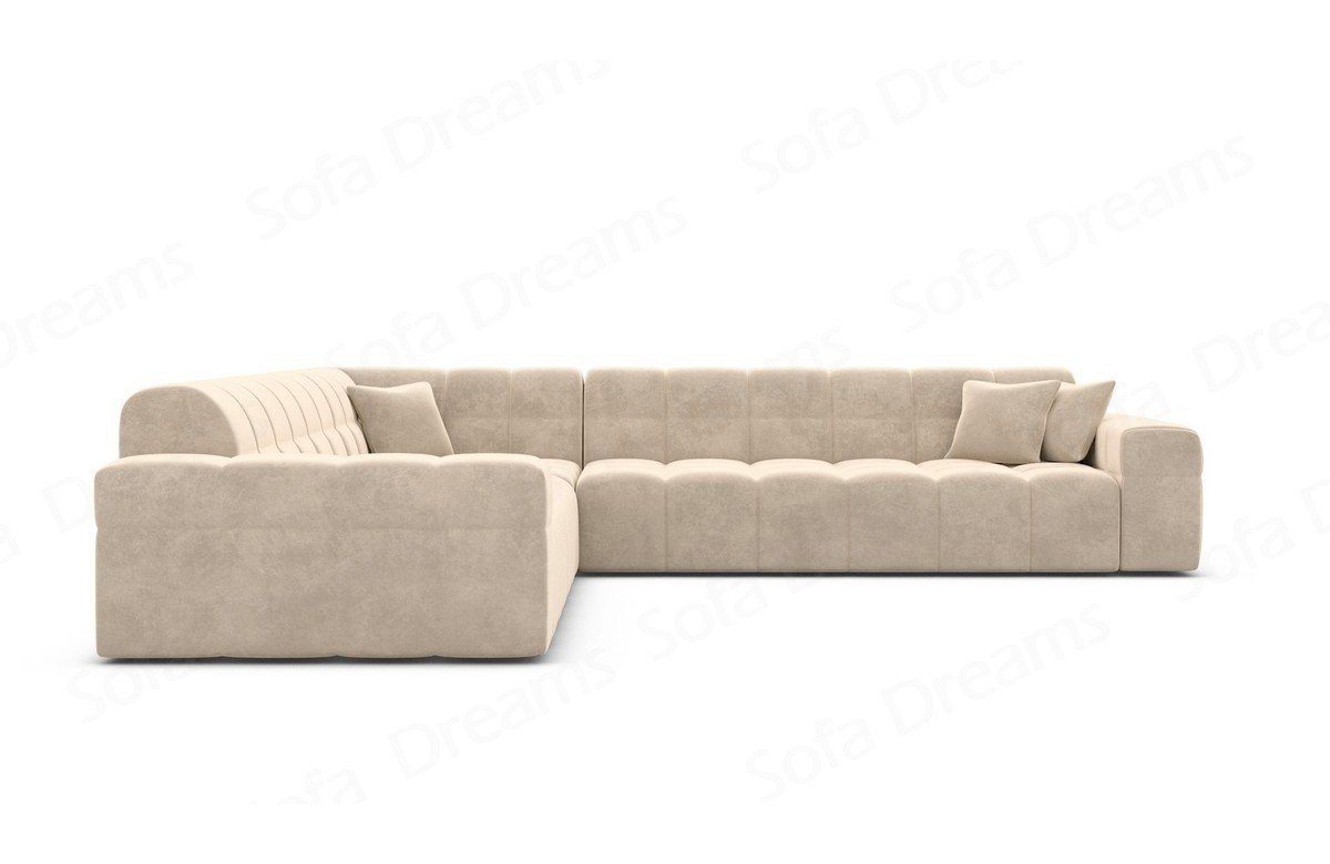 Sofa Dreams Ecksofa Stoff Polsterecksofa Modern Eckcouch Ibiza L Form Samtsofa Luxus Sofa