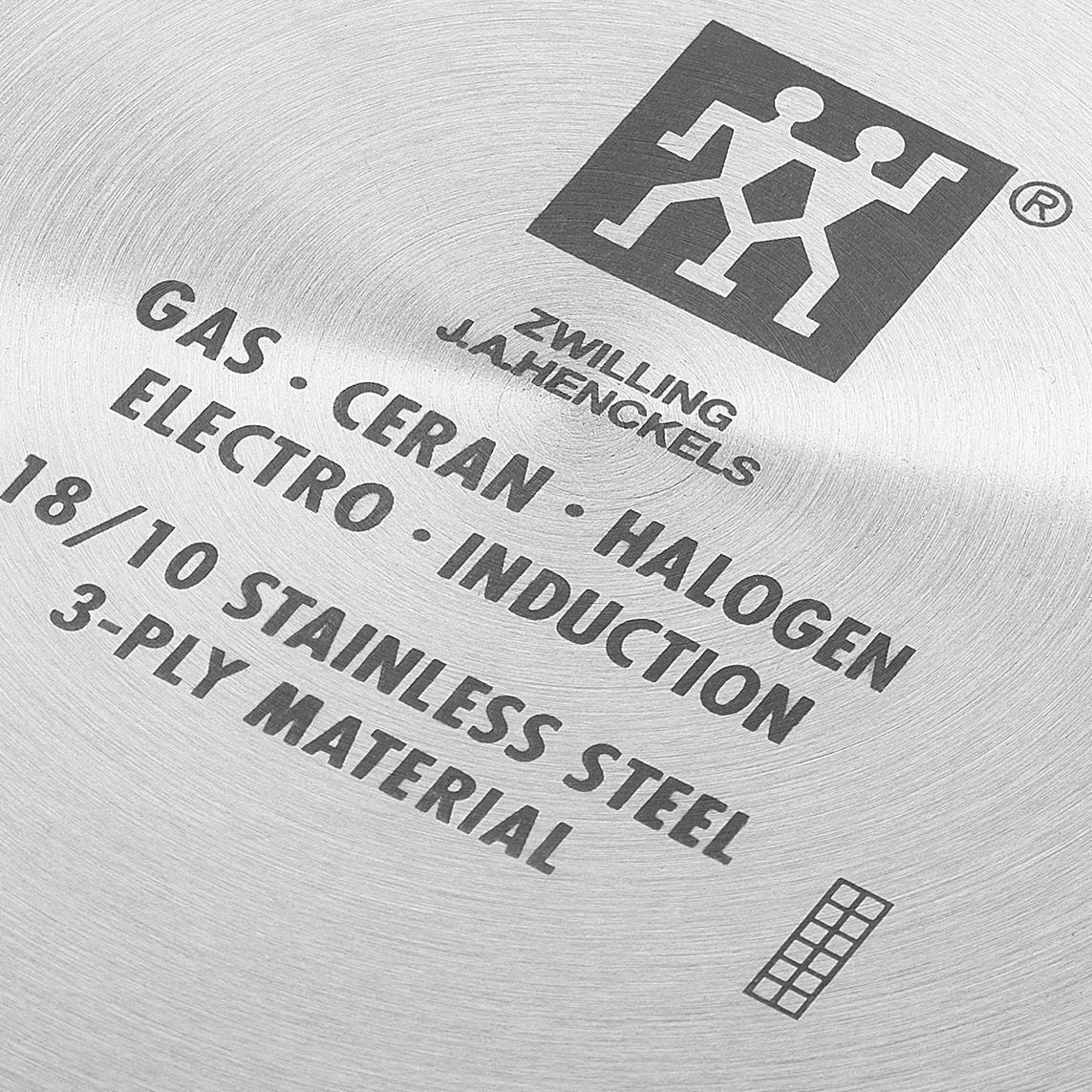 Wok 32 cm, 18/10 Edelstahl