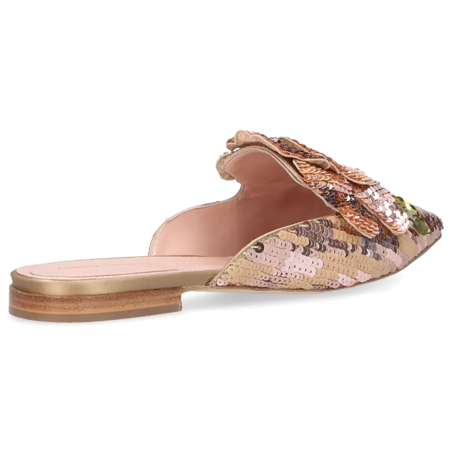 Alberta Ferretti - Pantoletten MIA Pailletten - pink