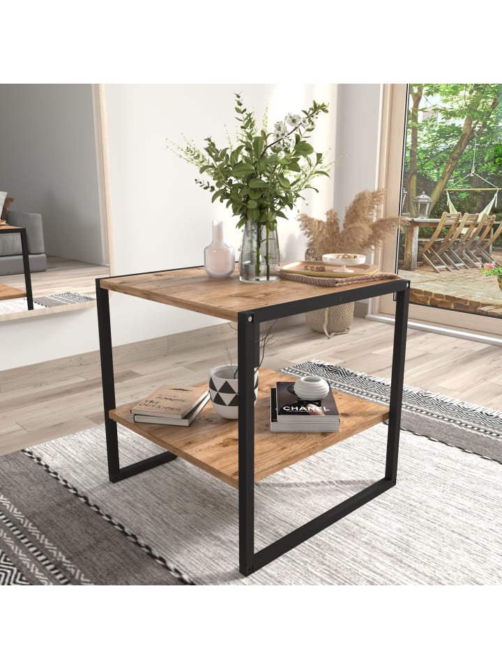 VCM  Quadratischer Sofatisch Couchtisch Insasi M in Honig-Eiche günstig kaufen onesize