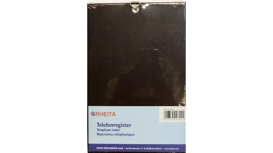 RHEITA Adressen Schuppentelefonregister aus Kunstleder-Stepp
