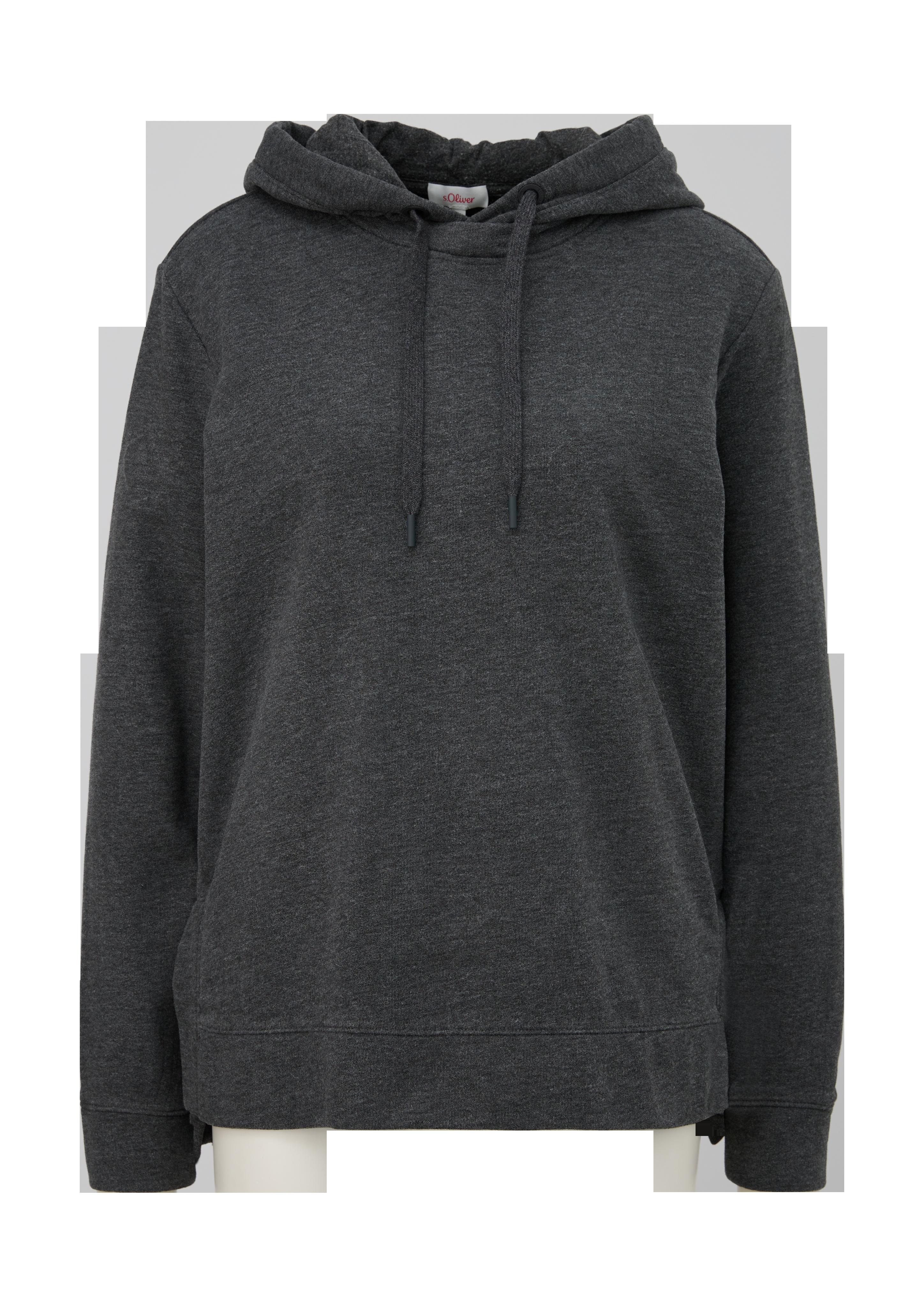Hoodie mit geschlitztem Saum  2125596-9898