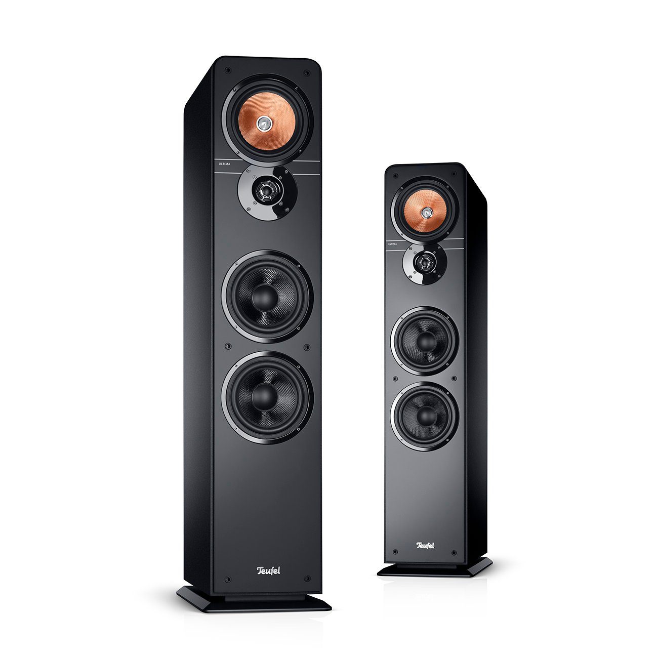 Teufel ULTIMA 40 Lautsprecher (Anschlussklemmen- Schraubklemme, vergoldet, 120 W, Hochtöner mit Phase-Plug)