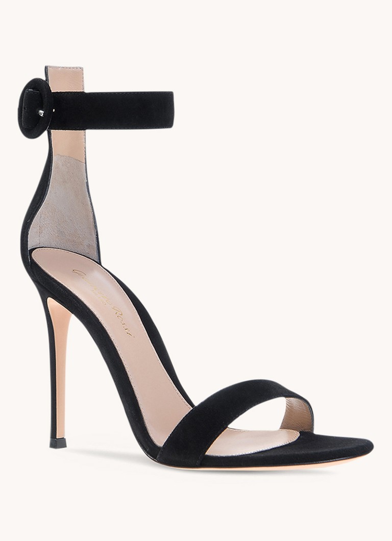 Sandale Gianvito Rossi Portofino din piele intoarsa
