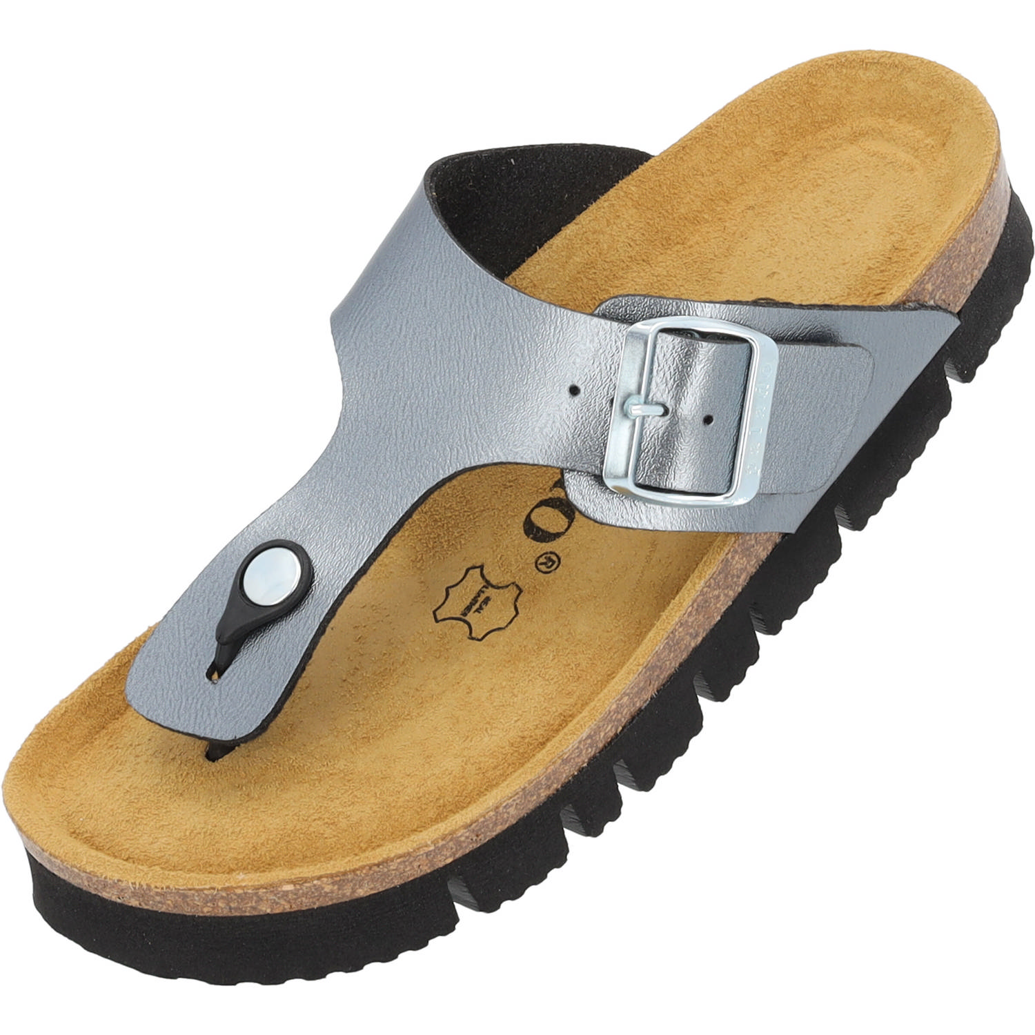 Palado Kos PL Metallic, Zehentrenner, Damen, Anthrazit