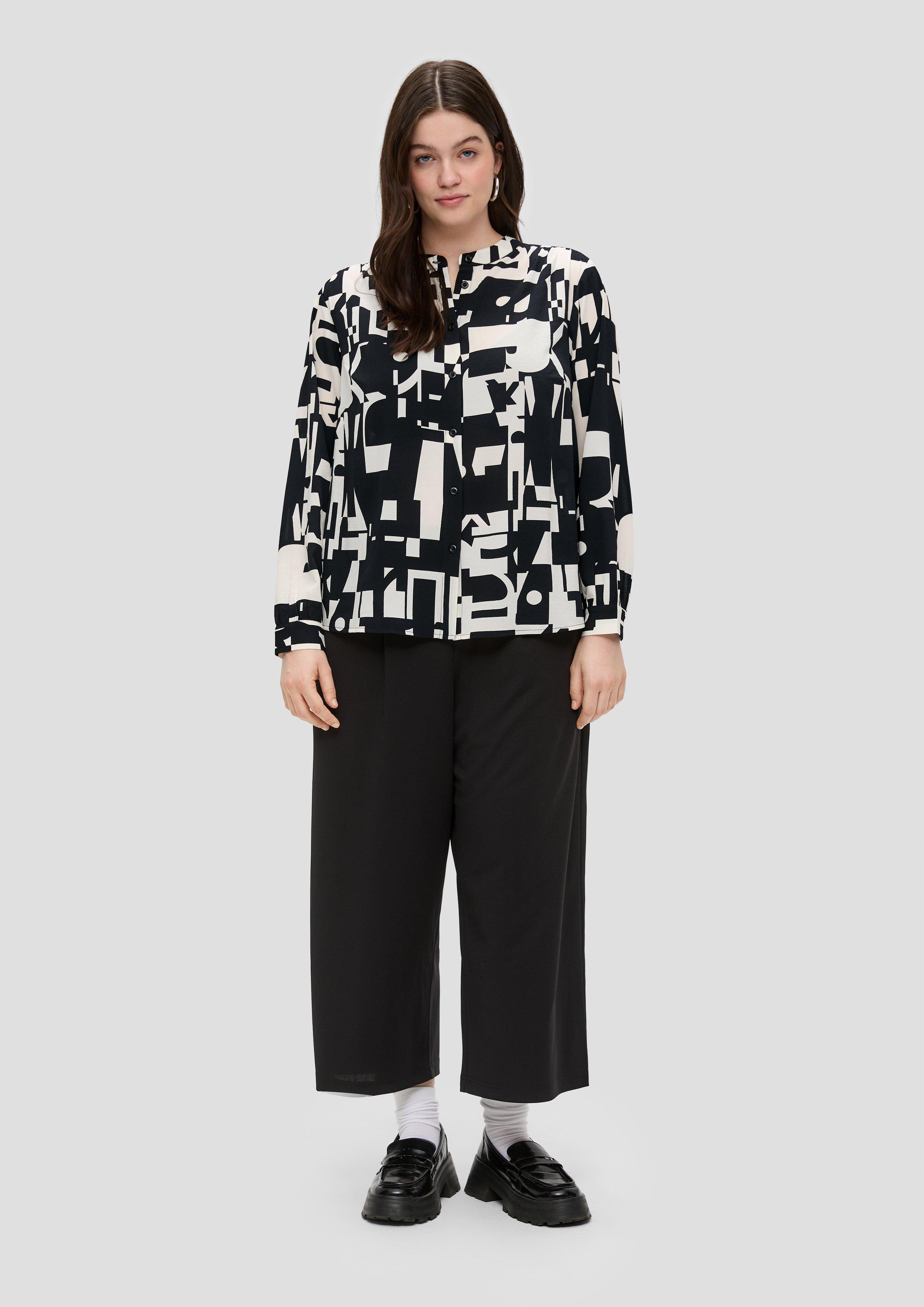 Crêpe-Bluse mit Raffung  EME  2149137-99A2