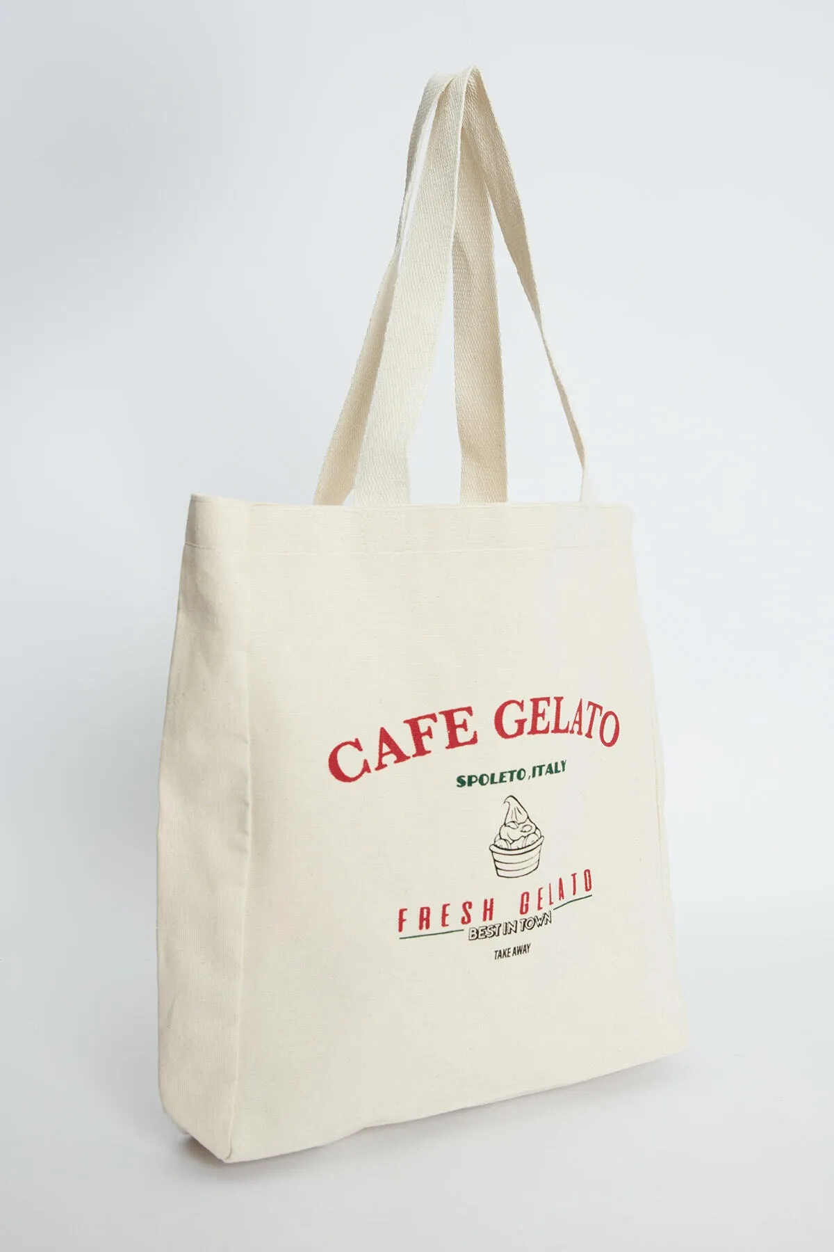 Manuka  BEDRUCKTE GÄSTE STOFFTASCHE CAFE GELATO