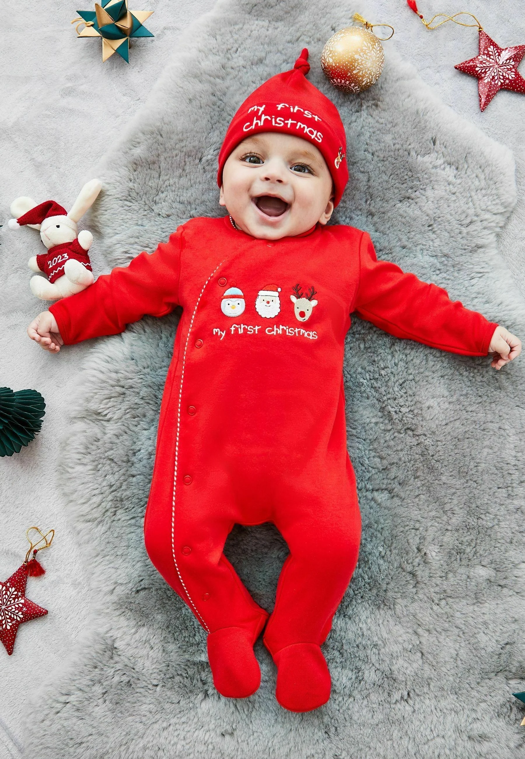 JoJo Maman Bébé MI PRIMERA NAVIDAD - Mono