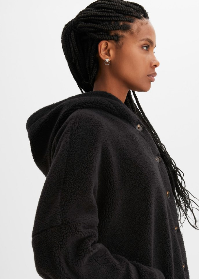 Oversize Teddy-Jacke