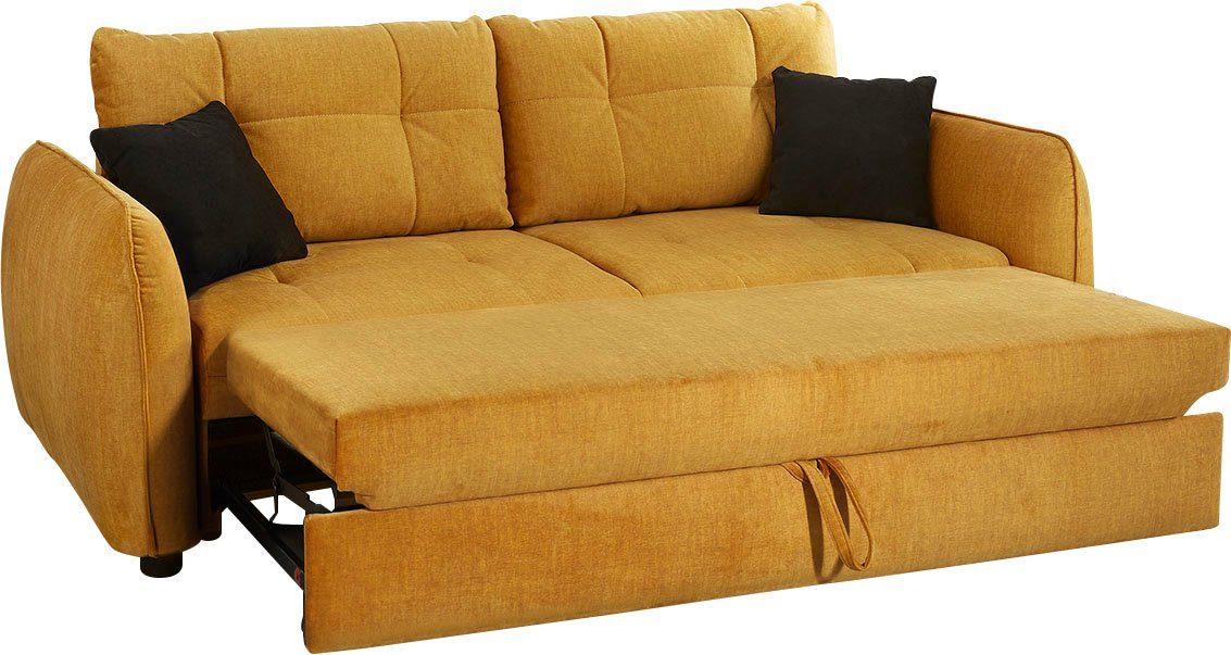 Jockenhöfer Gruppe Schlafsofa Sascha, mit Relax- und Bettfunktion, Wellenfedern, Liegefläche 180x200 cm