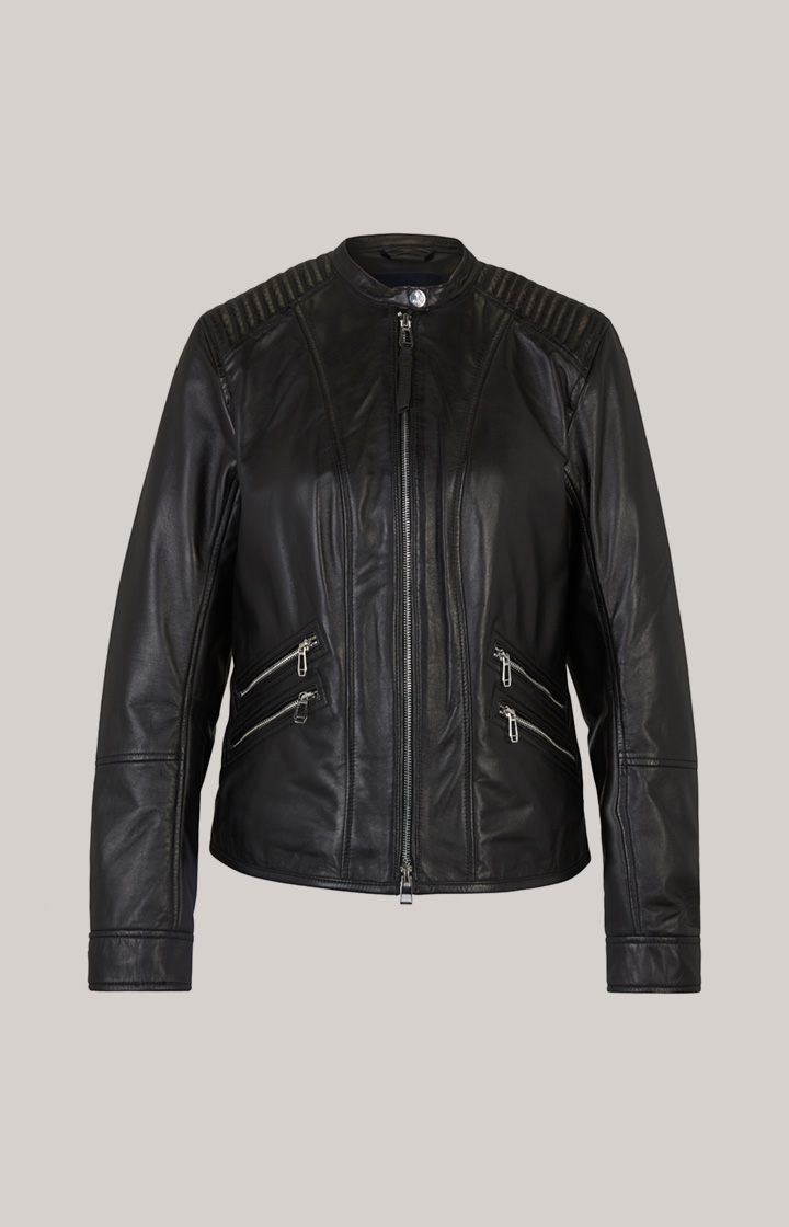 Lederjacke in Schwarz
