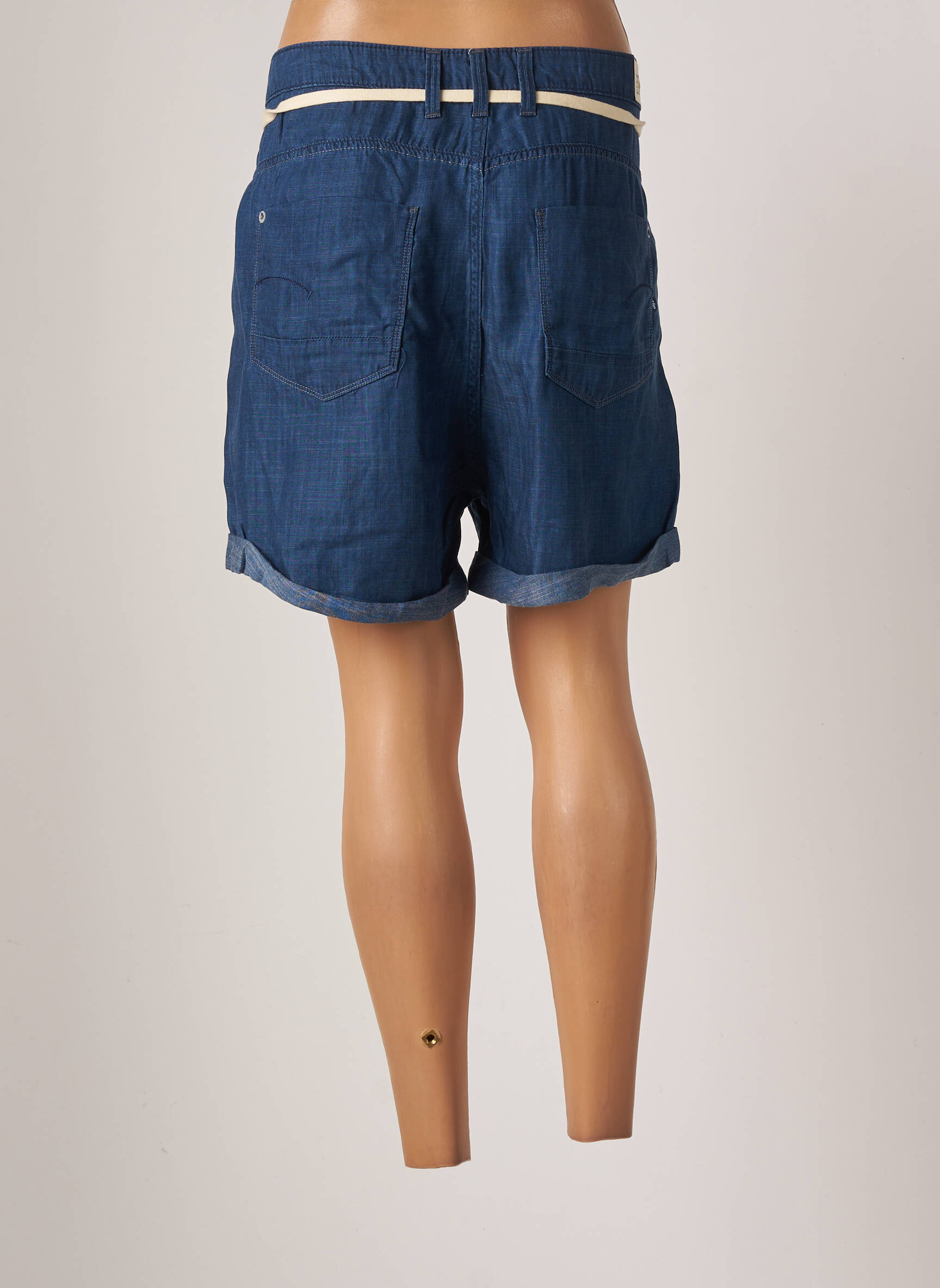 G Star Bermudas Femme couleur bleu