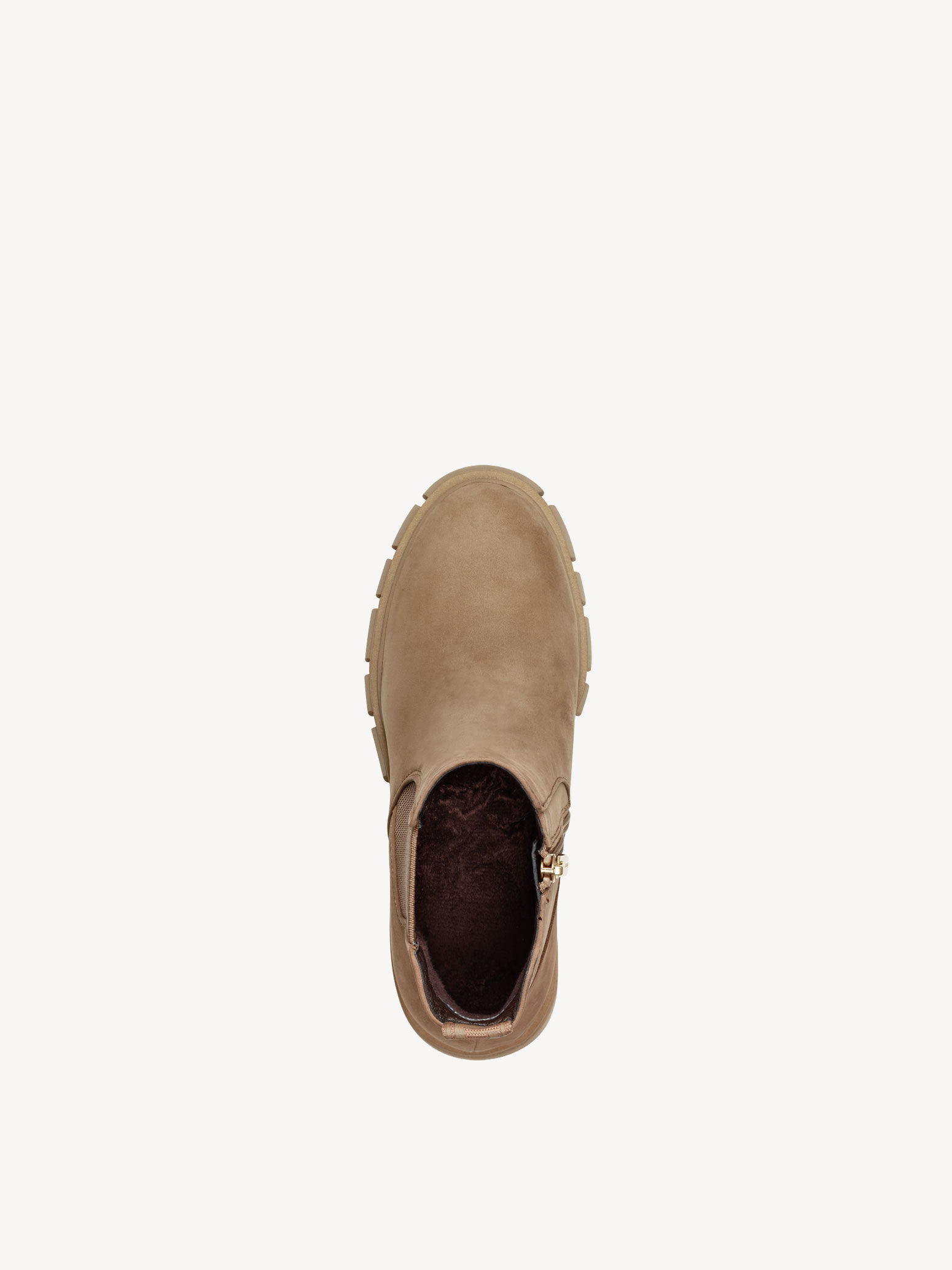 Bottine Chelsea en cuir - marron