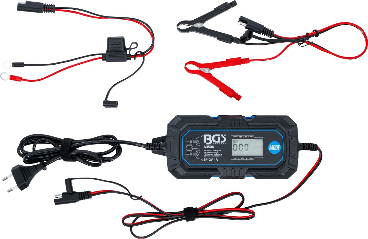 BGS 63506 Digitalni polnilnik baterij 6/12 V 4 A