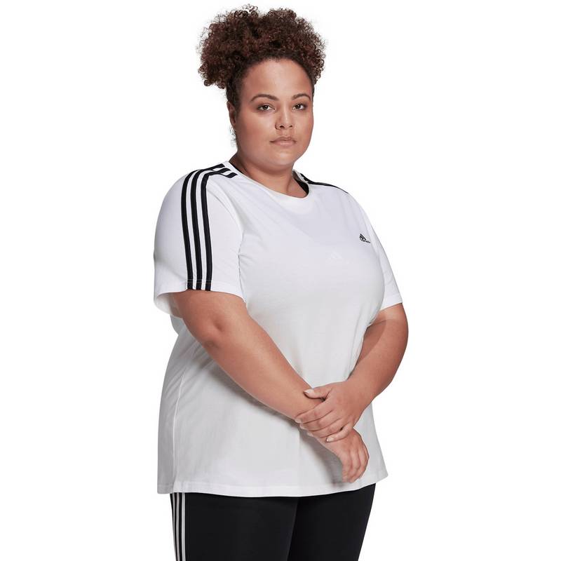 adidas ESSENTIALS SLIM 3-STREIFEN T-Shirt Damen