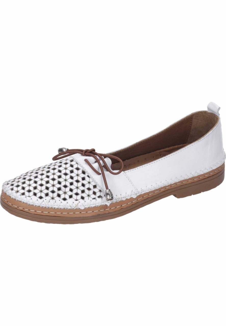 ESTER ELENORA Klassische Slipper weiss