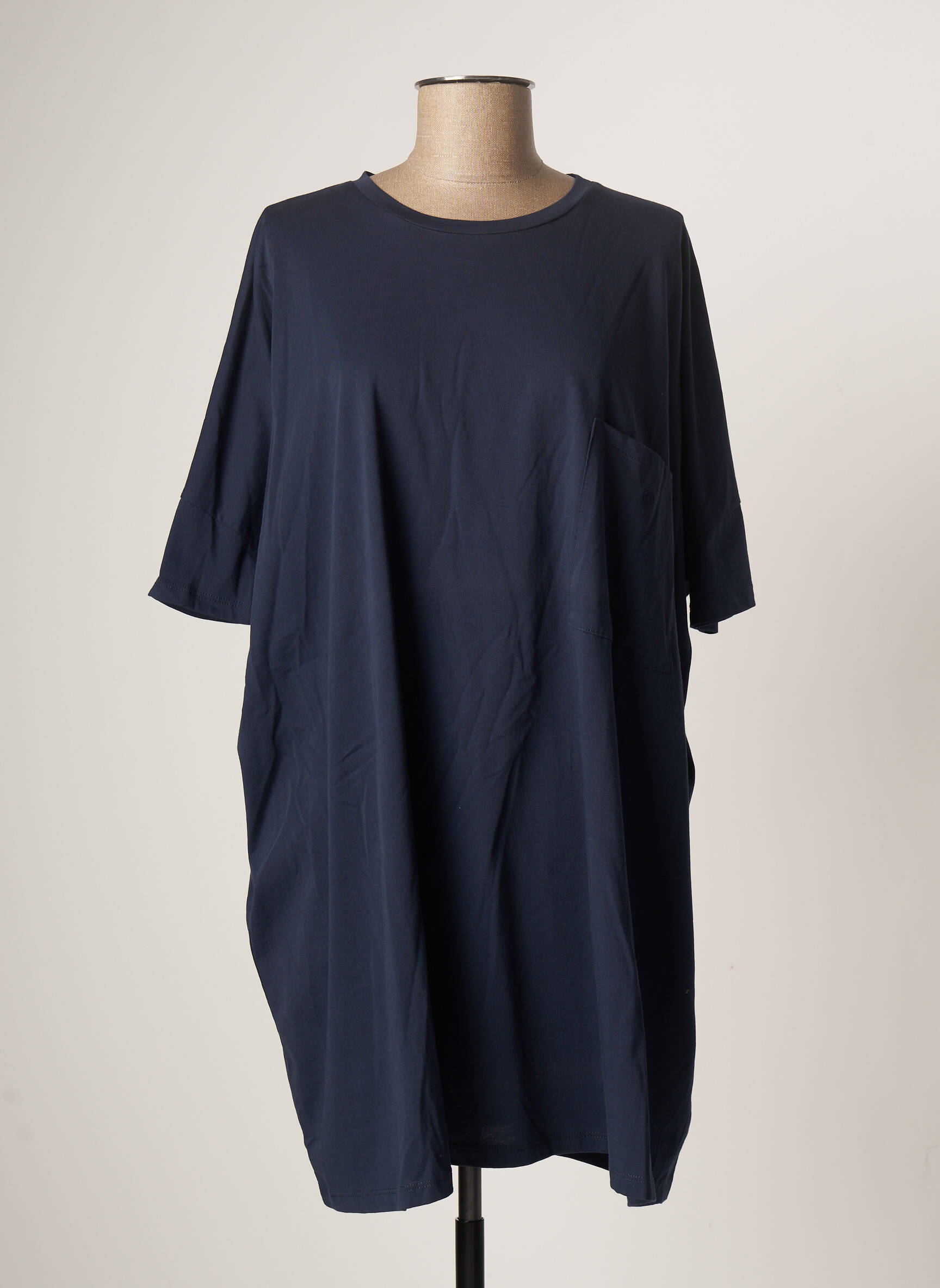 Ottod Ame Tuniquemanchecourte Femme couleur bleu