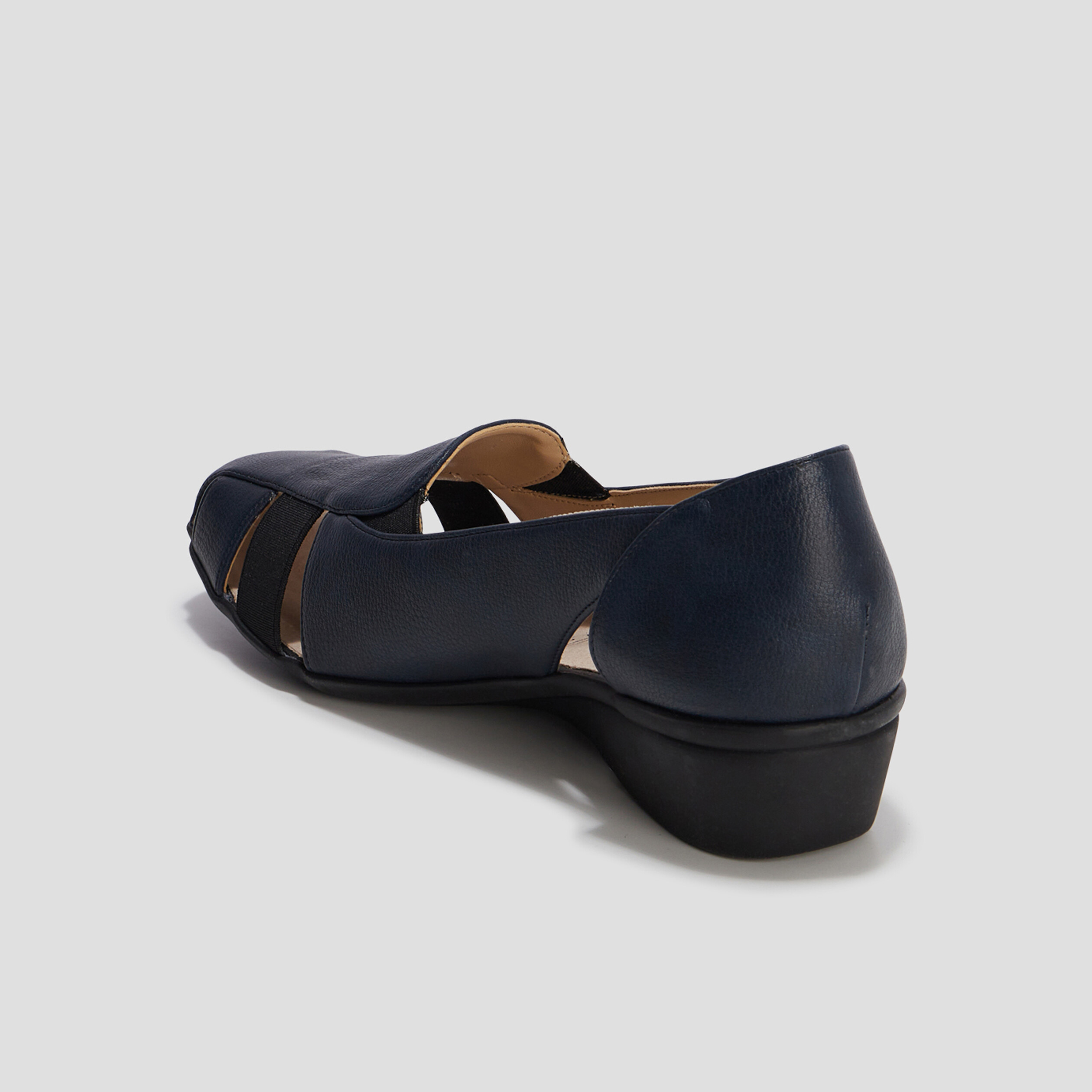 Ballerines pied large Confortissimo bleu marine femme | La Halle