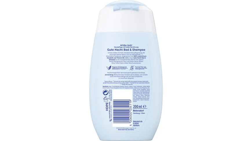 Nivea Baby Gute Nacht Bad & Shampoo 200 ml