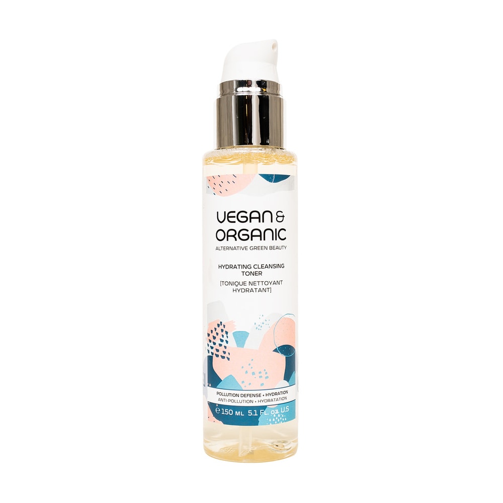 Vegan & Organic FLEUR D'ORGANGER FRAÎCHE + ALOE VERA + COMPLEXE DÉTOX SUPER GREEN TONIQUE NETTOYANT HYDRATANT