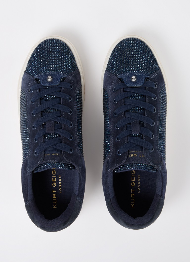 Sneaker Kurt Geiger Kensington in pelle scamosciata con strass