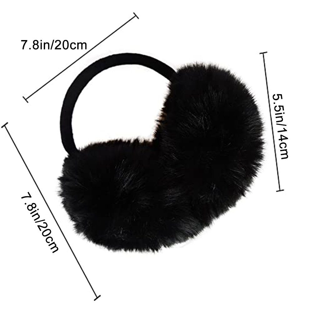 Einemgeld Ohrenwärmer Ohrenwärmer, Winter Ohrenwärmer Faltbare Verstellbarer Plüsch Earmuffs