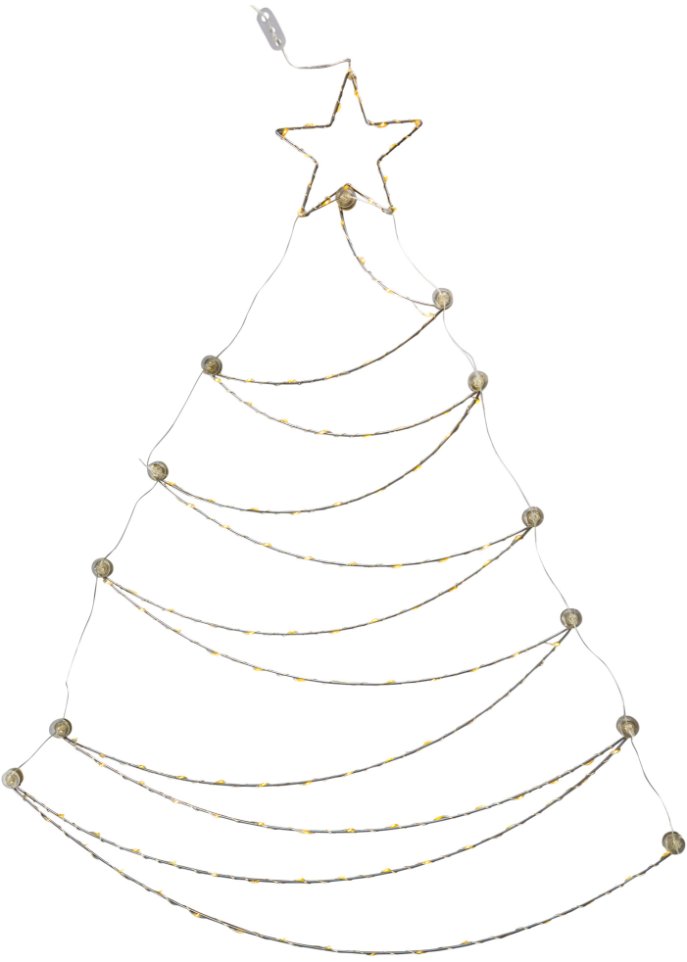 LED-Wanddeko im Weihnachtsbaum-Design