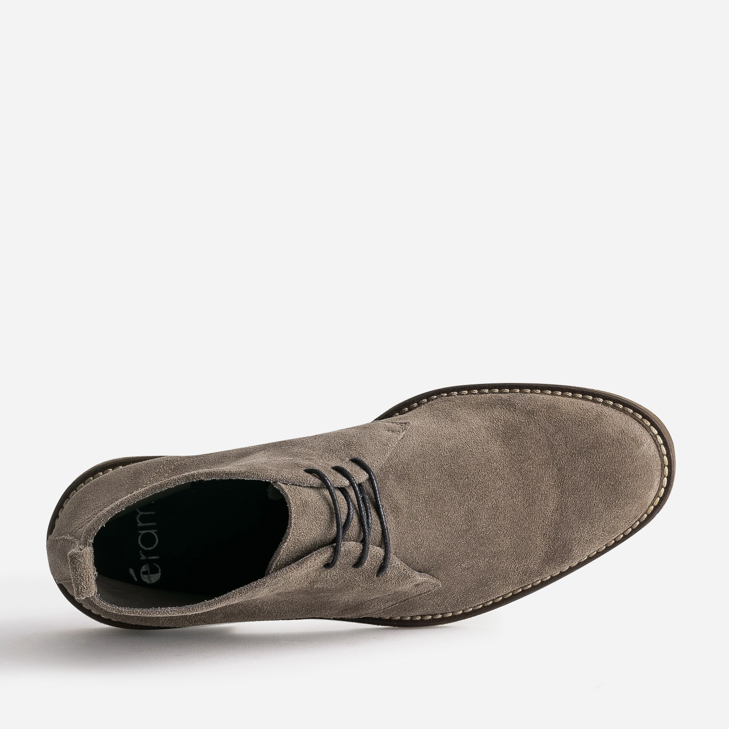 Desert Boots taupe en cuir velours