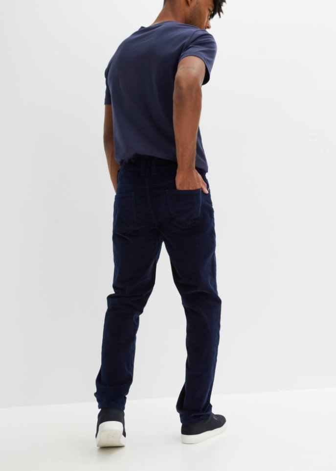 Regular Fit Cord-Thermohose, Straight