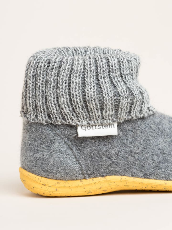 Gottstein Hausschuh Alpine Boot RU in grau günstig kaufen